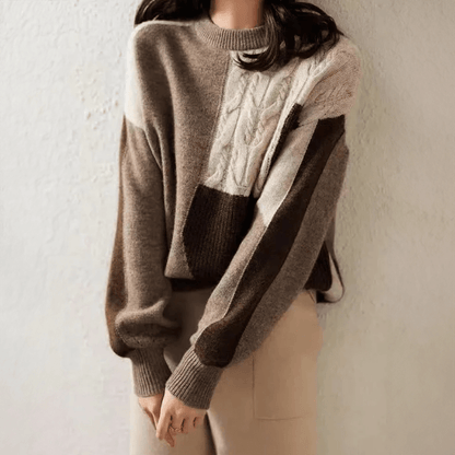 Casual Loose Fit Crew Neck Sweater