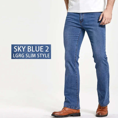 Comfortable Fit Stretch Blue Jeans