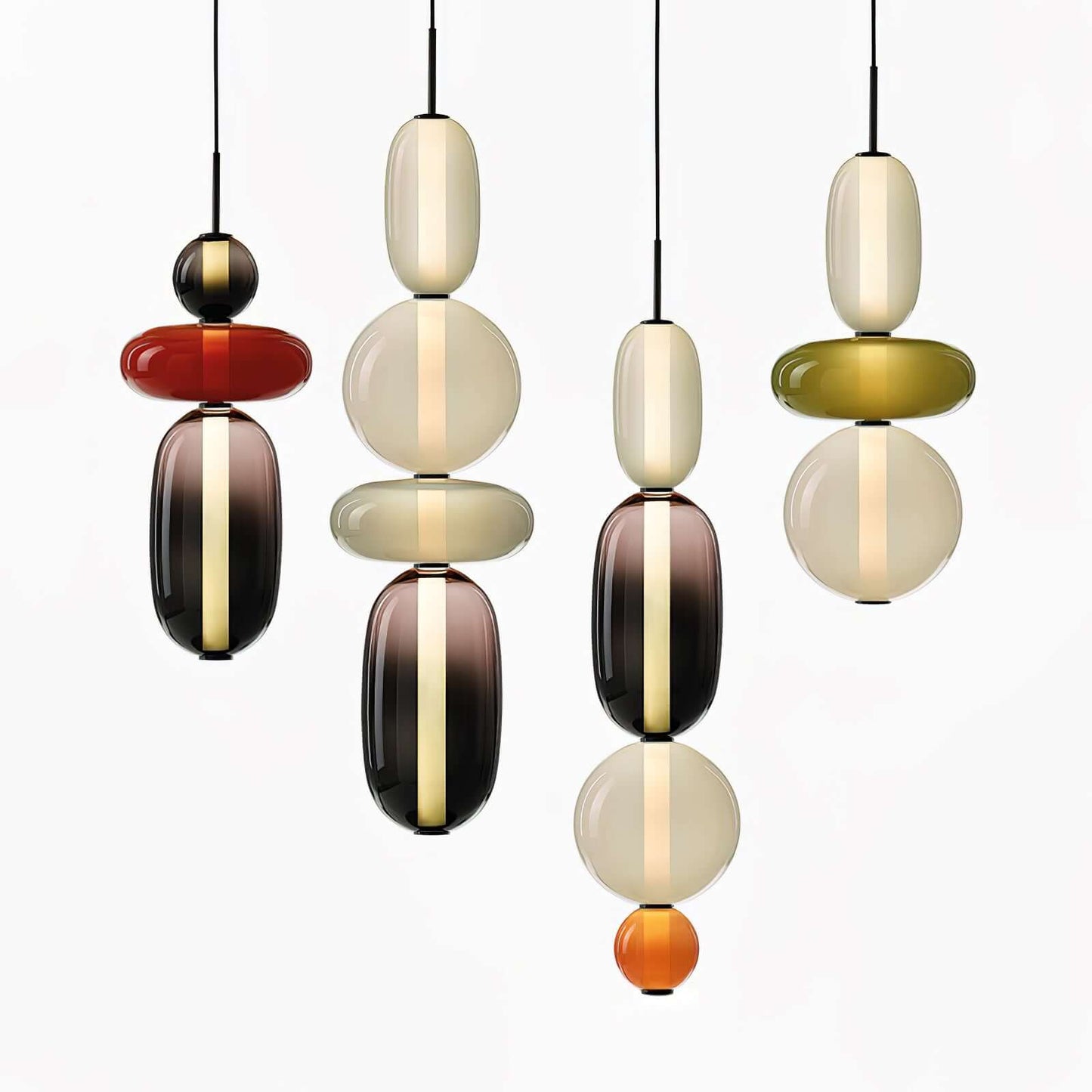 Vibrant Glass Drop Ceiling Light