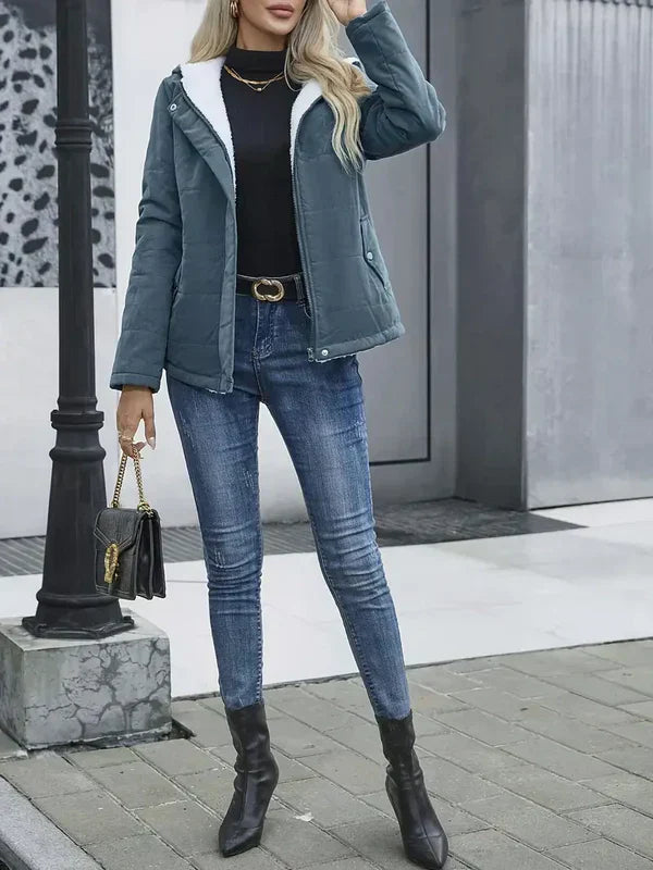 Jasmine | Elegant coat with hood