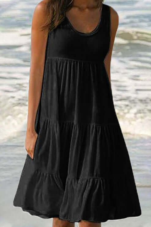 Ladies' Ruffled Layered Party Dress