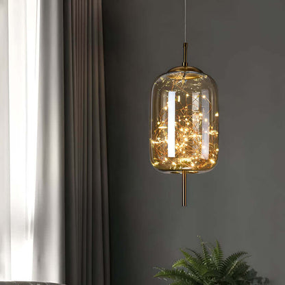 Warm Bronze Multi Light Pendant Lamp