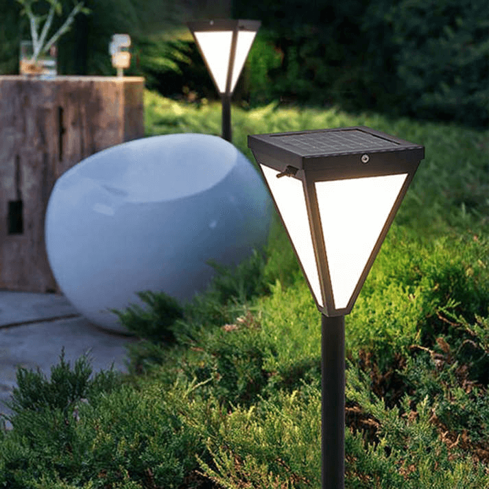 Outdoor Solar Powered Black Security Light - Luxivelle