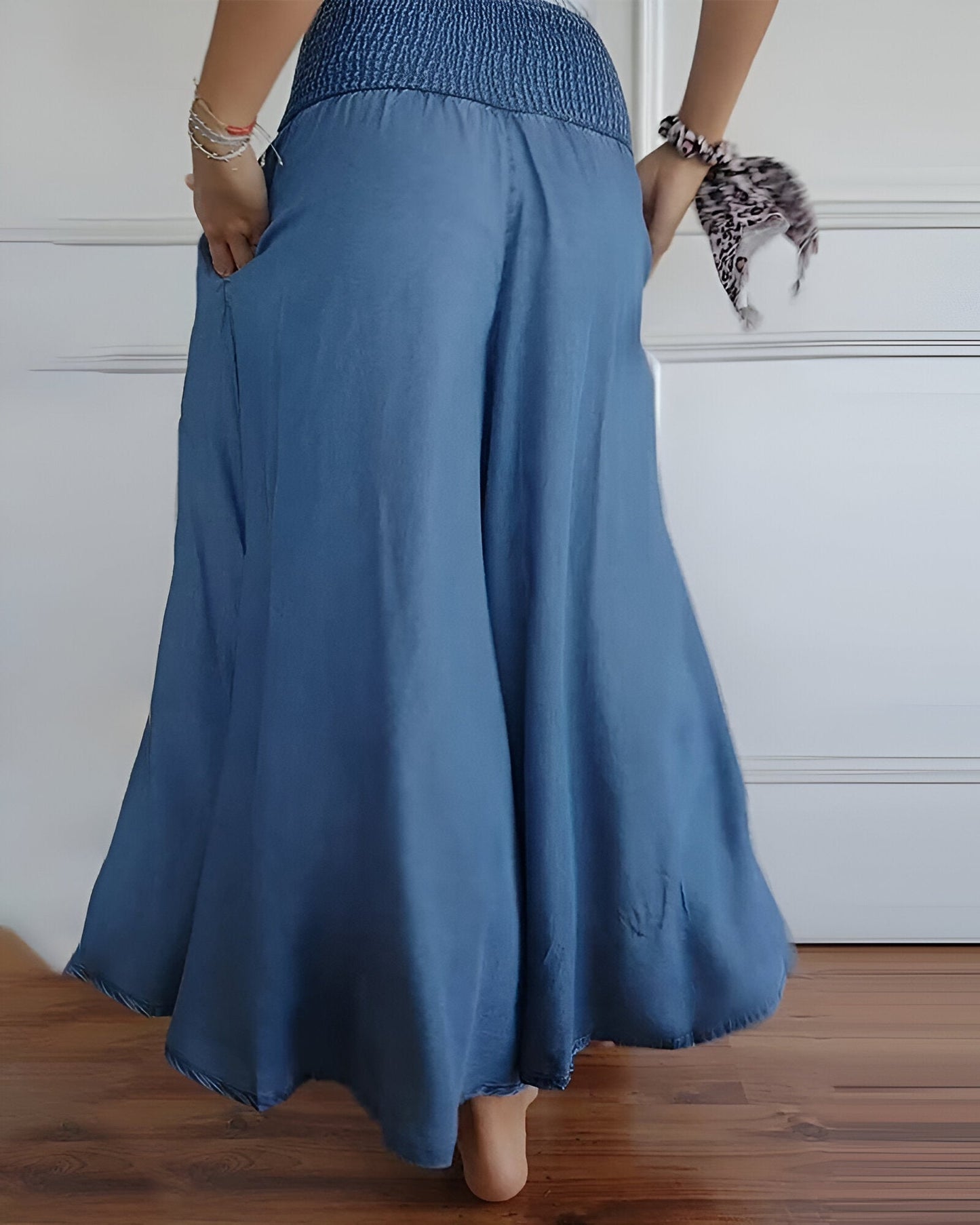 Soft Elastic Waist Pants for Women