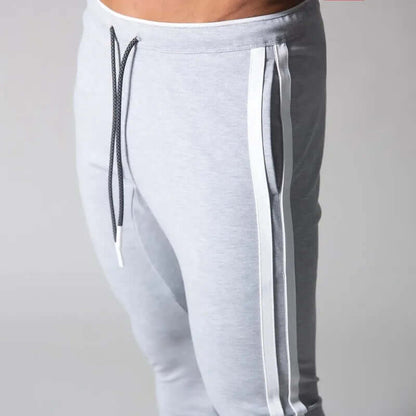 Slim Fit Stripe Men's Casual Pants