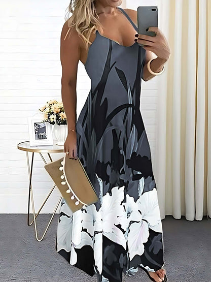 Pretty Summer Sundress with Thin Straps - Luxivelle