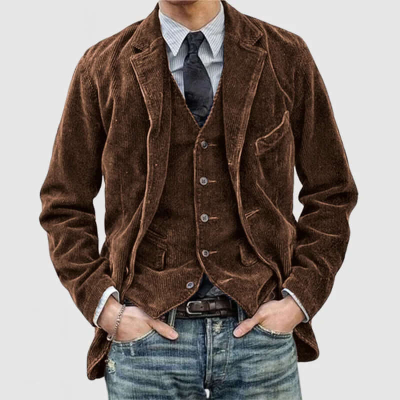 Rugged Corduroy Coat - Classic Fit Jacket