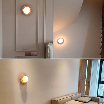 Simple Wooden LED Wall Light