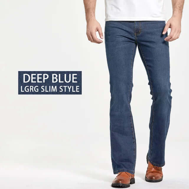 Comfortable Fit Stretch Blue Jeans
