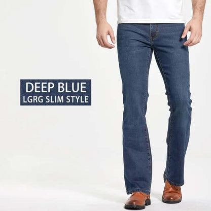 Comfortable Fit Stretch Blue Jeans