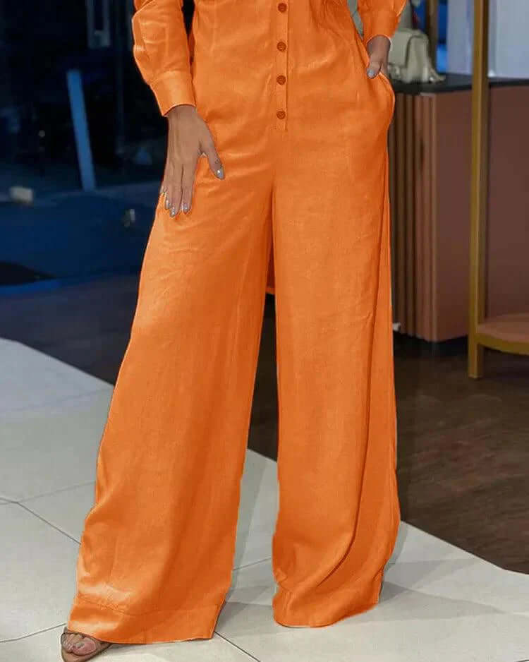 Chic Strapless Flowy Jumpsuit