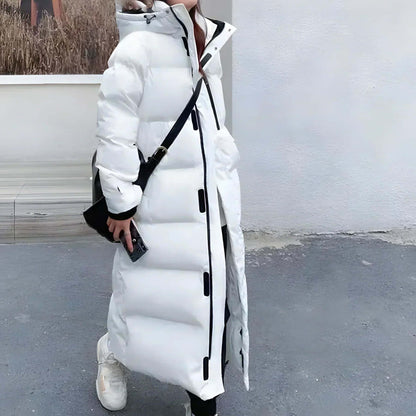 Warm Women's Down Parka Jacket with Hood