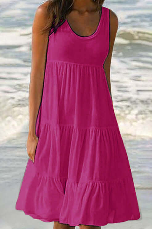 Ladies' Ruffled Layered Party Dress