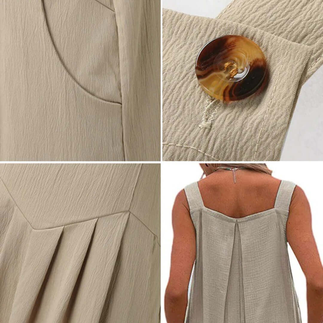 Summer Strapless Flowy Jumpsuit
