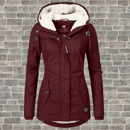 Warm Women's Parka Coat with Soft Faux Fur Lining