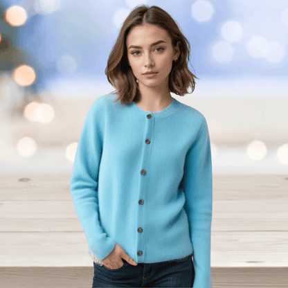 Soft V Neck Cashmere Sweater for Women
