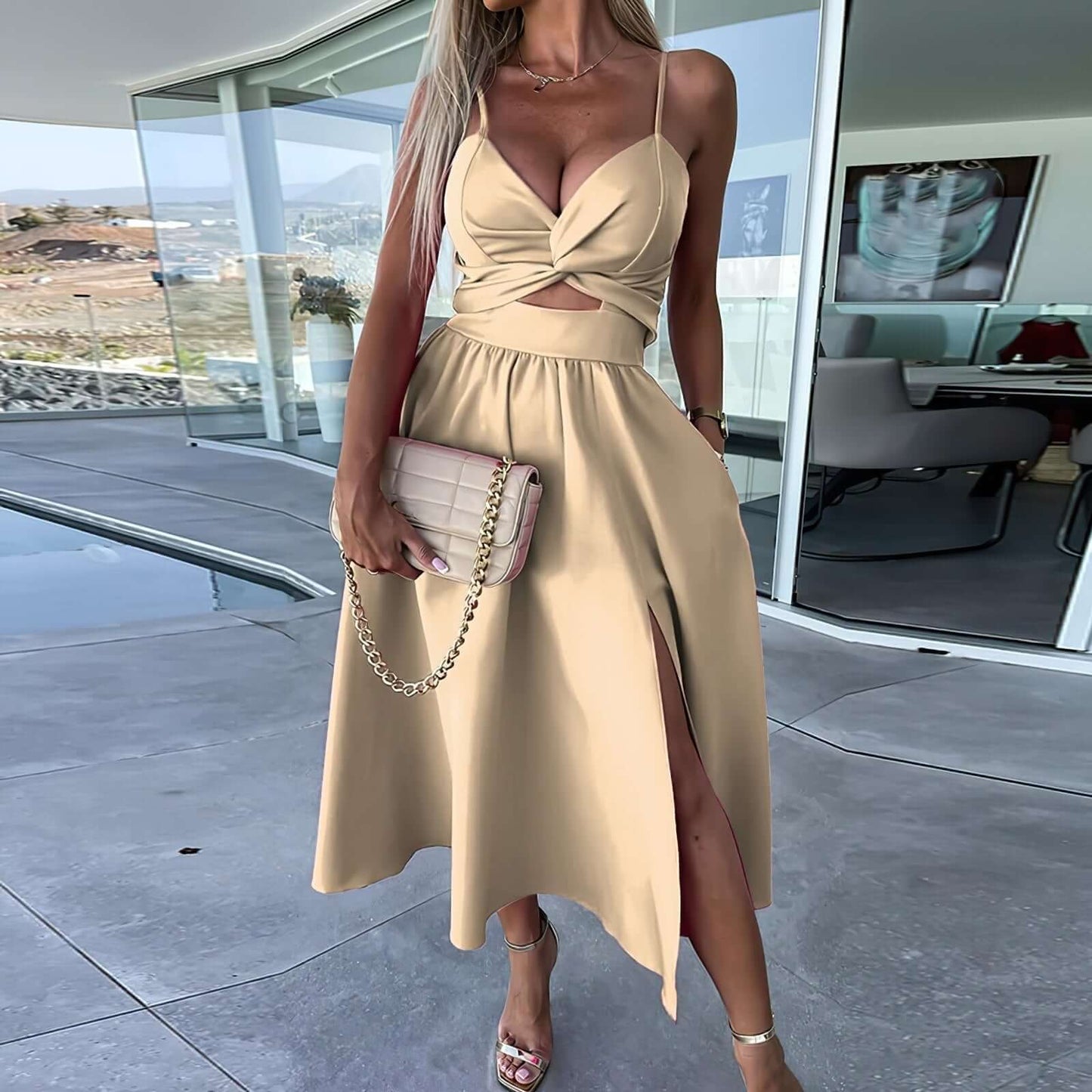 Luxury Knee Length Dress for Special Events