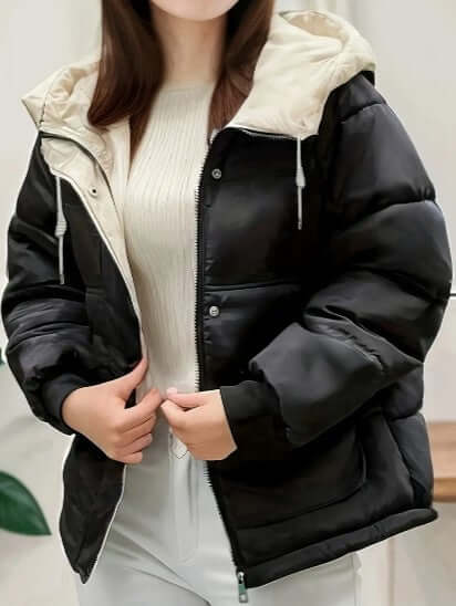 Warm Women's Hooded Fleece Coat