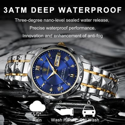 Premium Mens Water Resistant Watch with Date Display