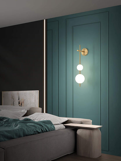 Sleek Round Glass Wall Light