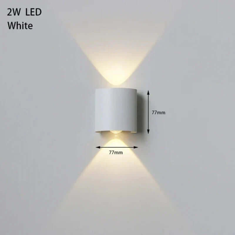 Durable Outdoor Wall Lamp 2W Waterproof IP65