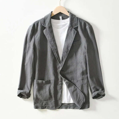 Classic Fit Two-Button Jacket - Luxivelle