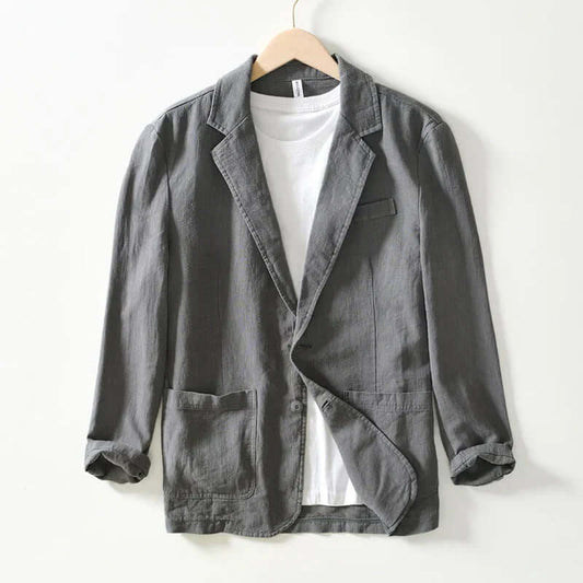 Classic Fit Two-Button Jacket - Luxivelle