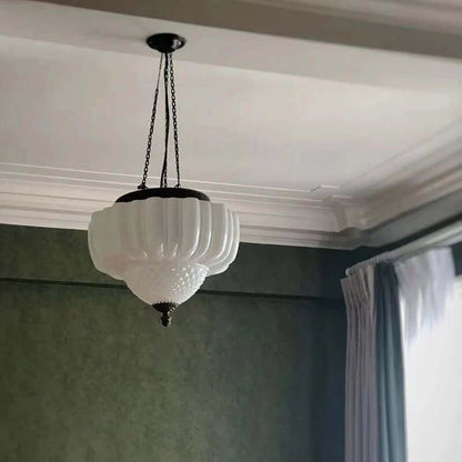 Contemporary Chrome Hanging Light Fixture