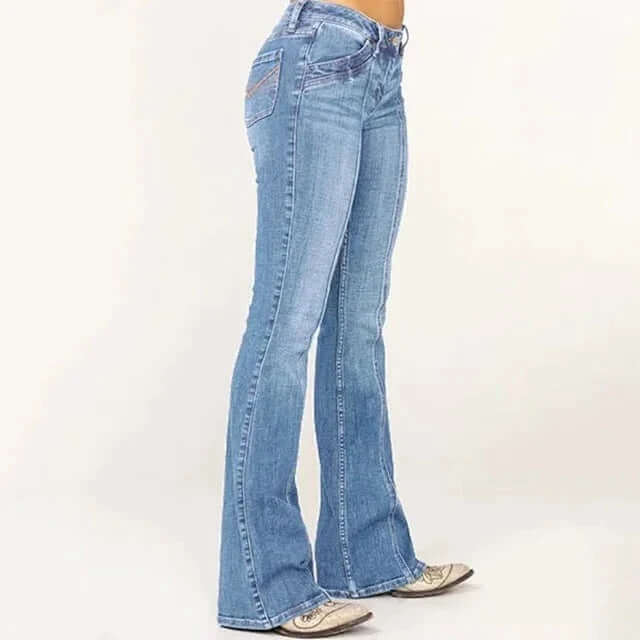 Ladies Wide Leg Jeans