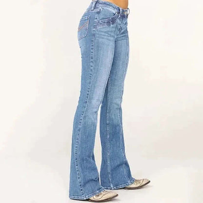 Ladies Wide Leg Jeans
