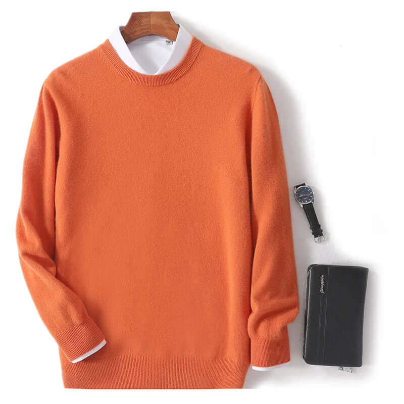 Men's Cozy Crew Neck Pullover Sweater - Luxivelle