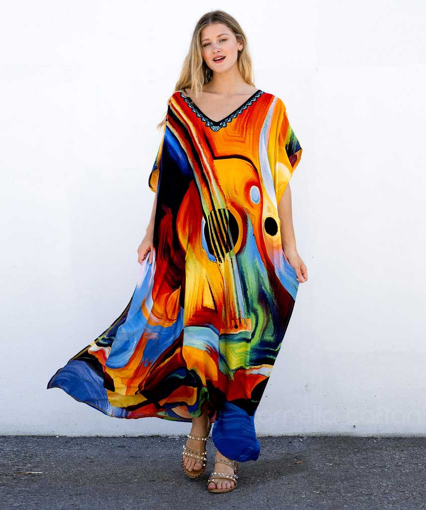 Relaxed Fit Summer Dress Caftan - Luxivelle