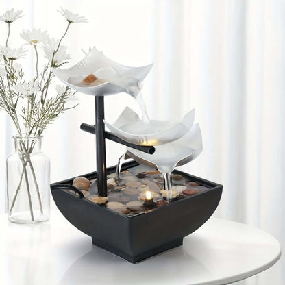 Indoor Desk Water Fountain with LED Light