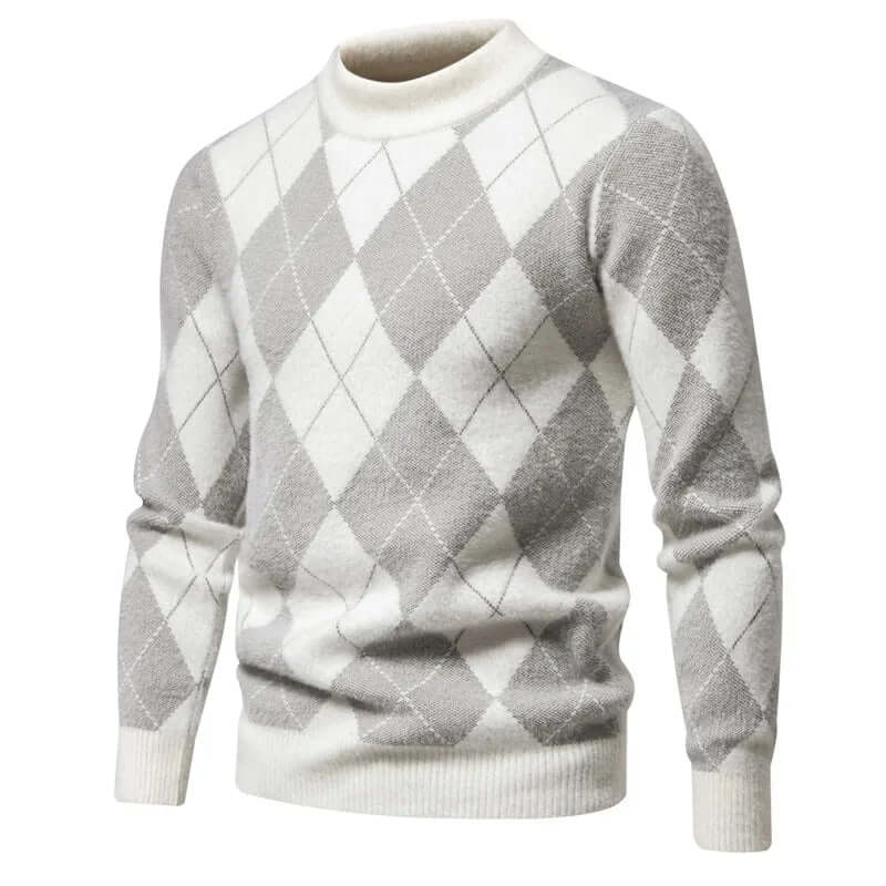 Classic Pattern Crew Neck Sweater