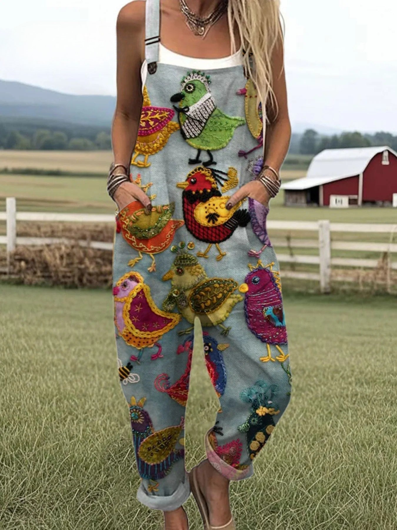 Bright Floral Women's Jumpsuit - Luxivelle