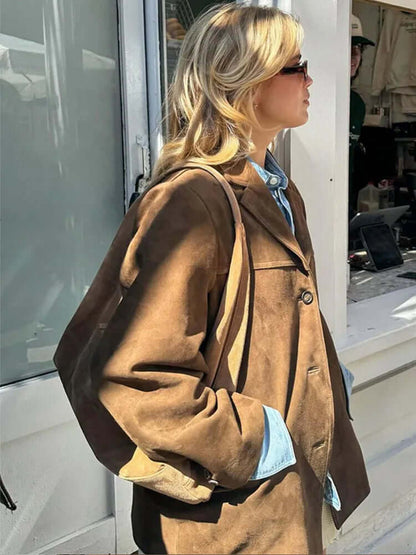 Luxury Brown Leather Jacket