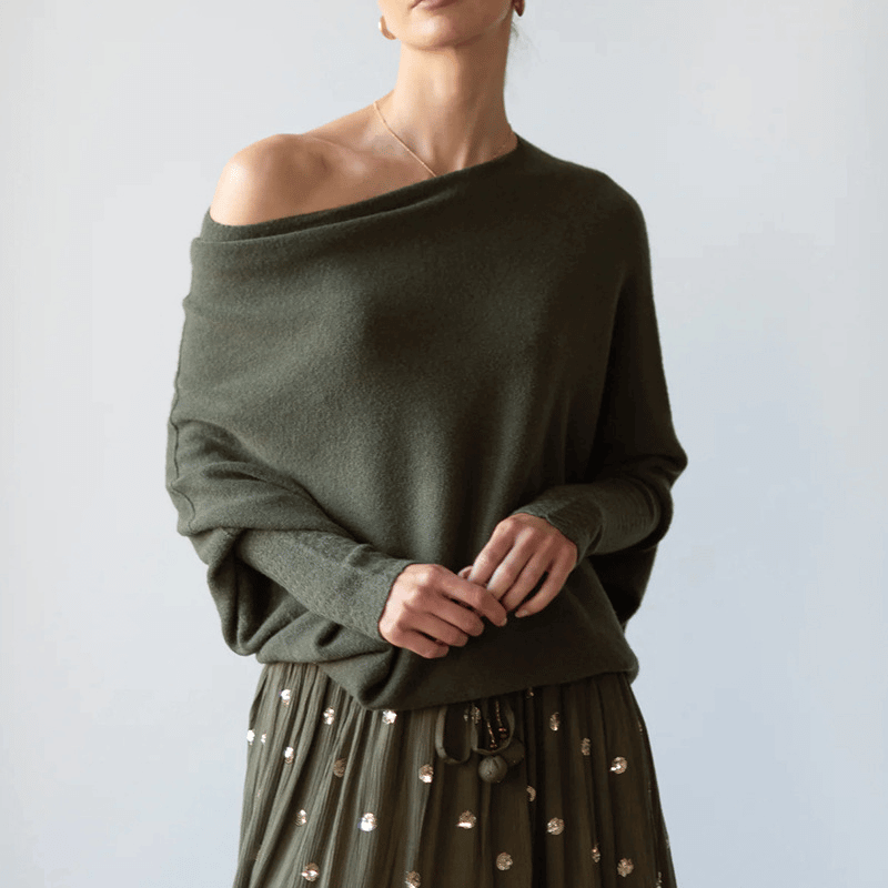 Relaxed Fit Soft Knit Sweater