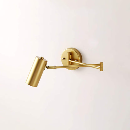Flexible Brushed Steel LED Wall Light with Arm