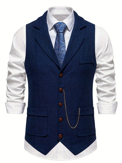 Slim Fit Mens Waistcoat Vest