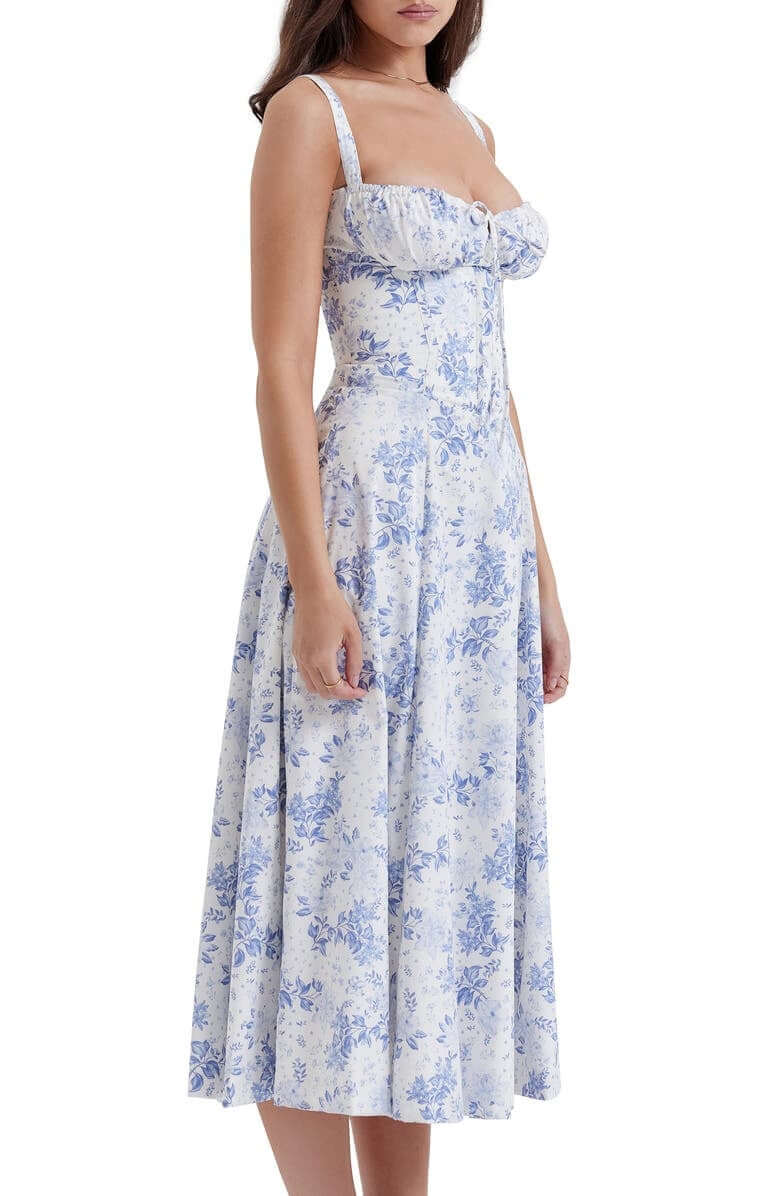 Fashionable Graphic Corset Dress