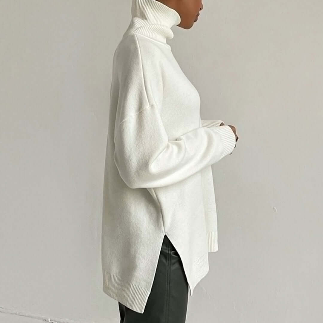 Ladies' Crew Neck Knit Sweater