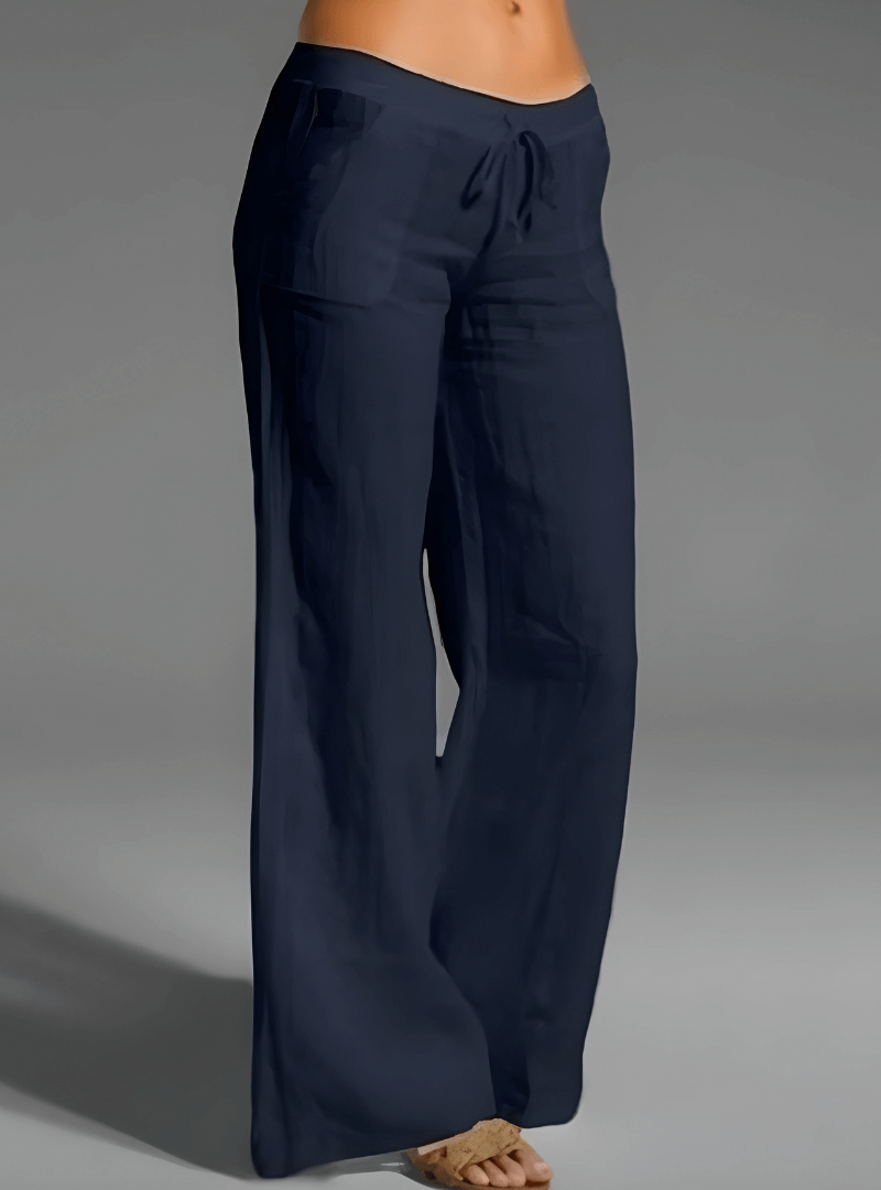 Relaxed Fit Light Linen Pants for Women