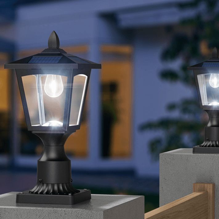 Rustic Black Garden Lantern Outdoor Light - Luxivelle