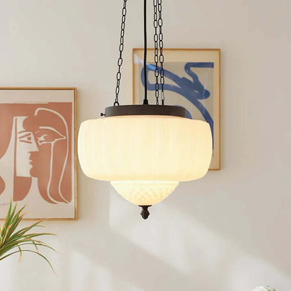 Contemporary Chrome Hanging Light Fixture - Luxivelle