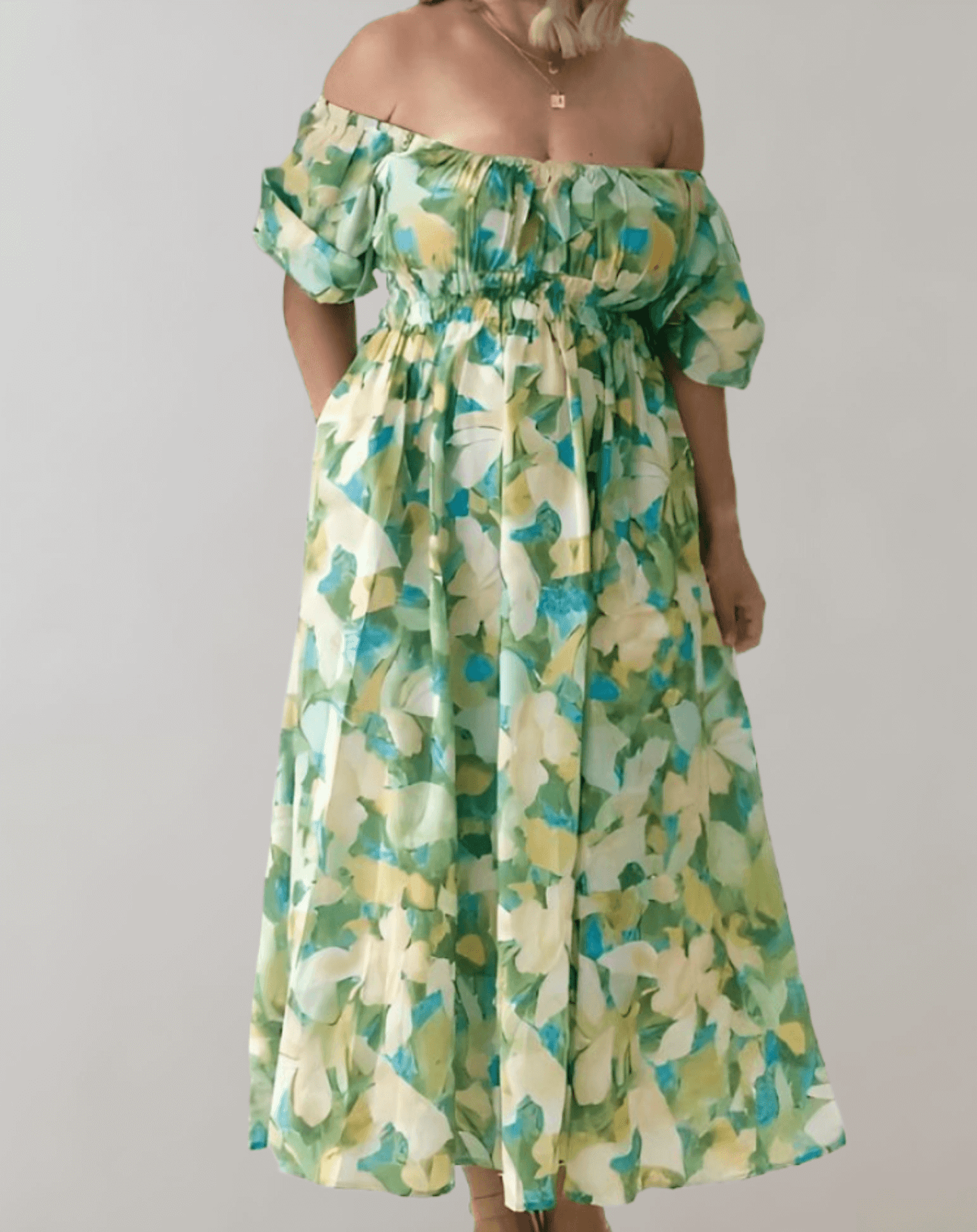 Casual Sunny V Neck Sundress
