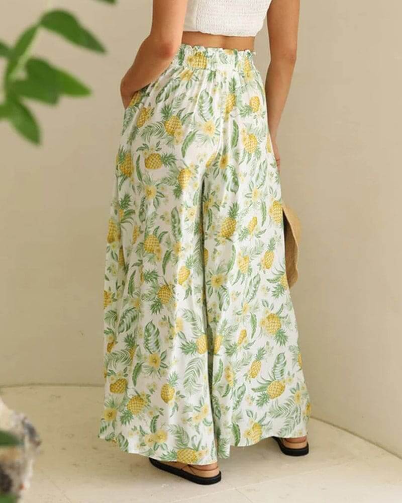 Ladies Comfortable Floral Loose Fit Pants