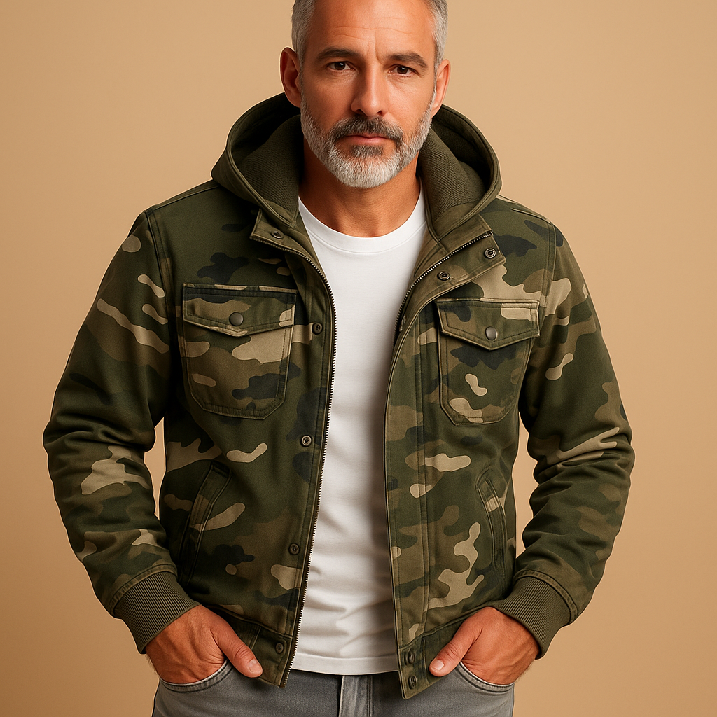 Waterproof Camo Outdoor Men's Jacket - Luxivelle
