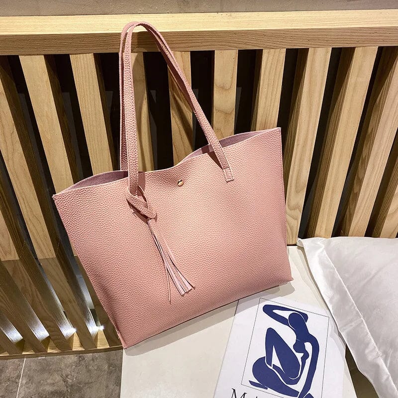 Genuine Leather Tote Shoulder Bag