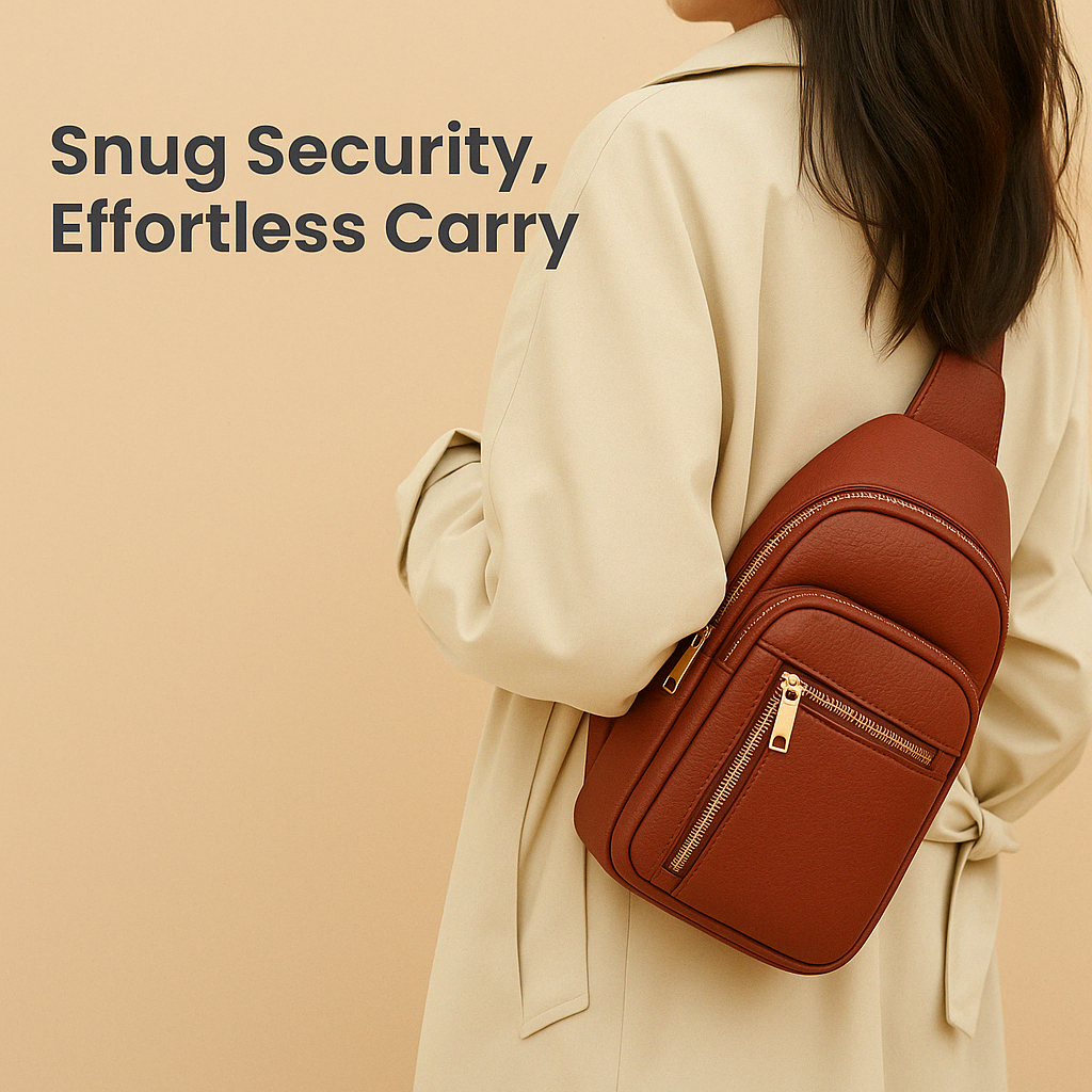 Women’s anti-theft crossbody bag with hidden zippers, water-resistant PU leather, and multiple compartments for stylish daily use