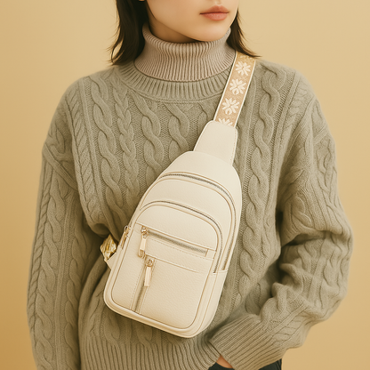 Women’s anti-theft crossbody bag with hidden zippers, water-resistant PU leather, and multiple compartments for stylish daily use